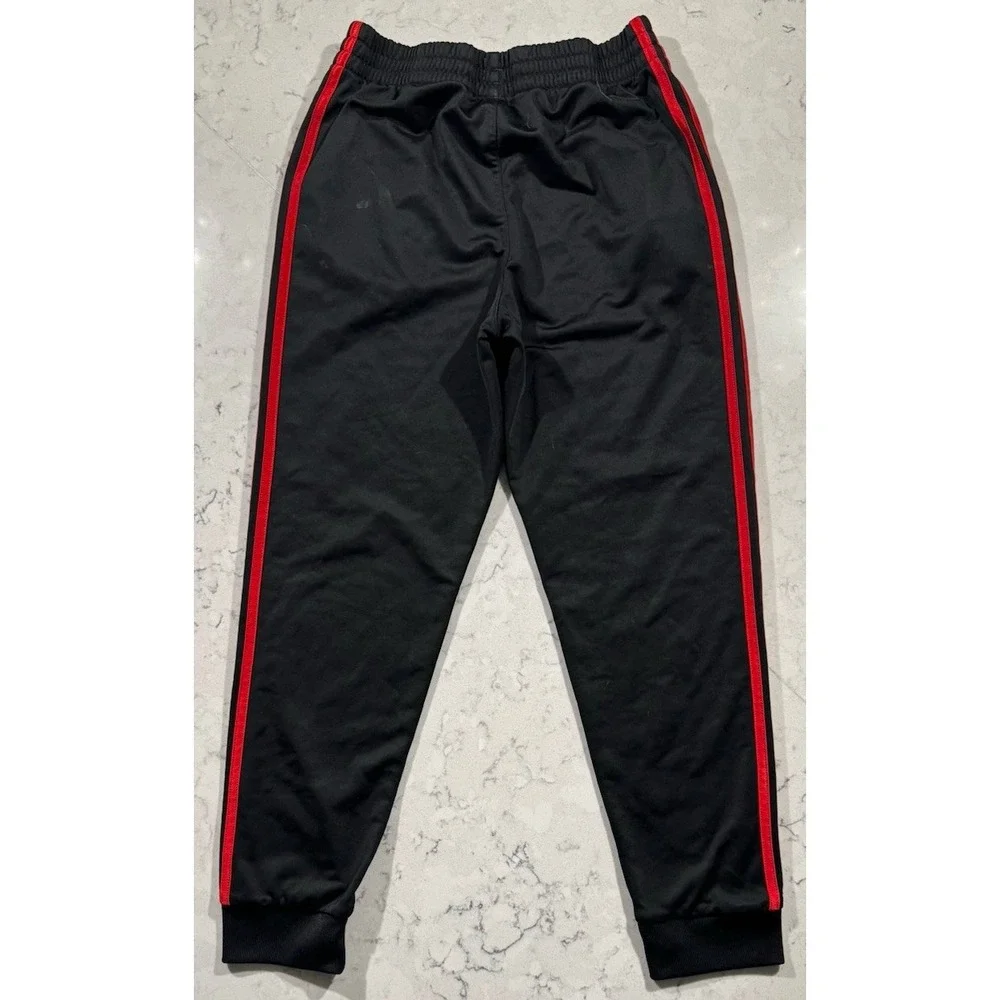 Adidas Track Pants Youth Medium Plus 10/12 Black Athletic Sportswear Athleisure